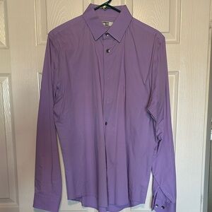 Men's Express 1MX Purple Dress Shirt